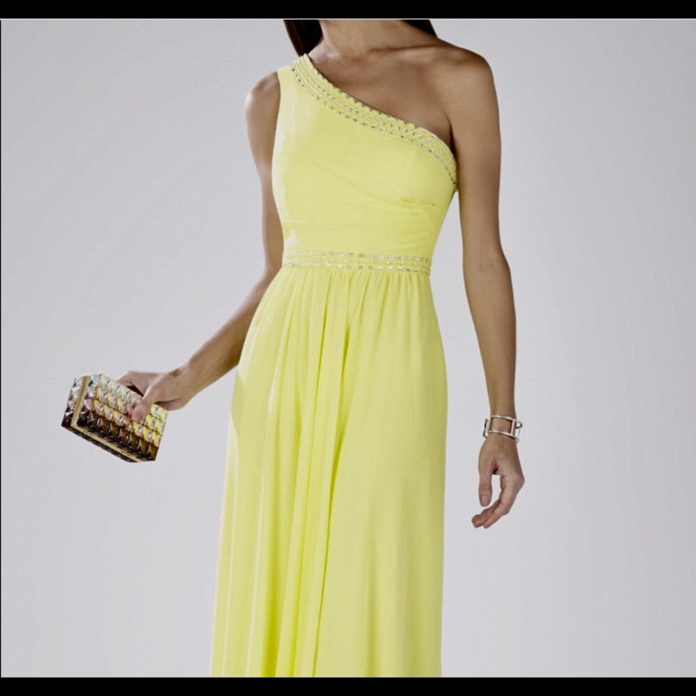 NWT BGBG long formal yellow dress